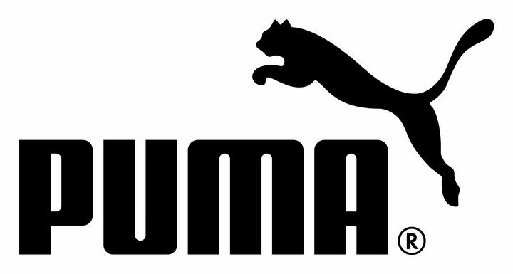 黑色德国运动品牌puma(彪马)标志图标logo透明背景png