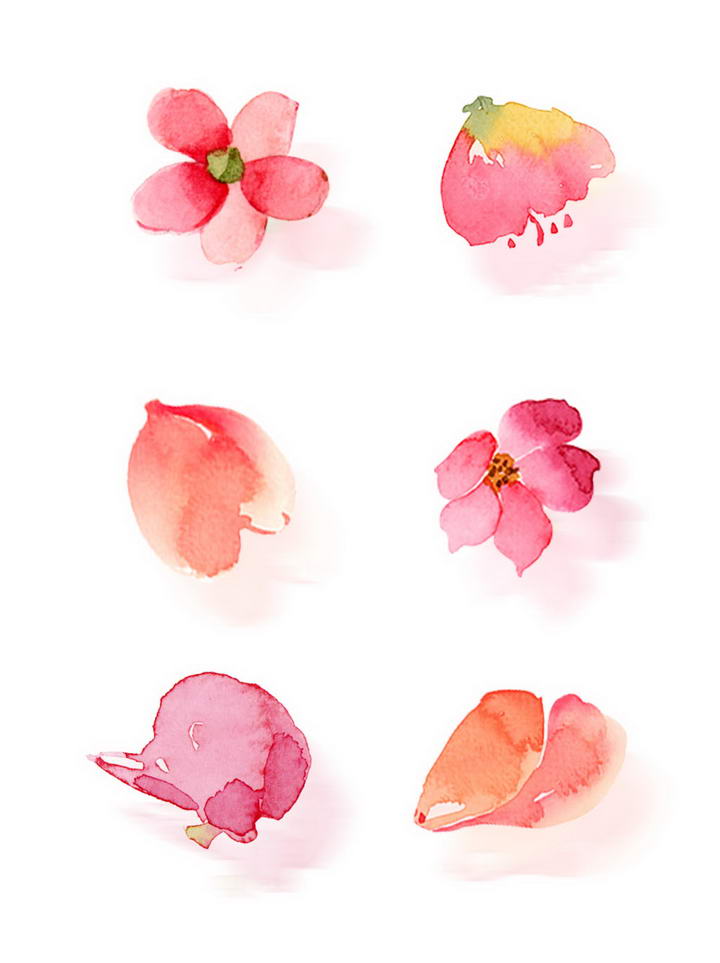 粉色花瓣,花瓣等设计素材 ,除此之外设计盒子网还提供各类小而美的