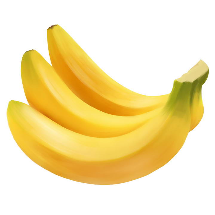 唯美手绘风格香蕉水果美食图片免抠素材