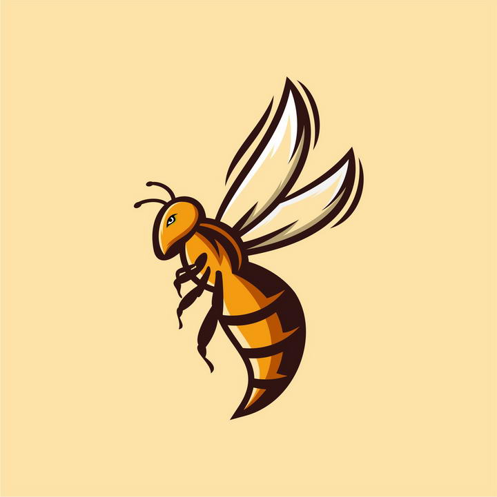 卡通漫画风格马蜂蜜蜂小动物昆虫免抠矢量图片素材