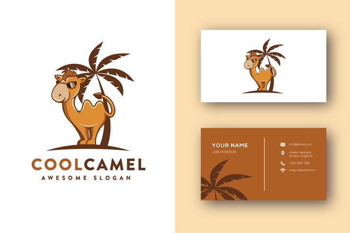 骆驼logo设计方案图片免抠素材
