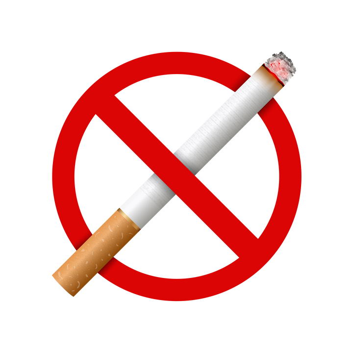 禁止吸烟禁止抽烟标志图片免抠矢量图