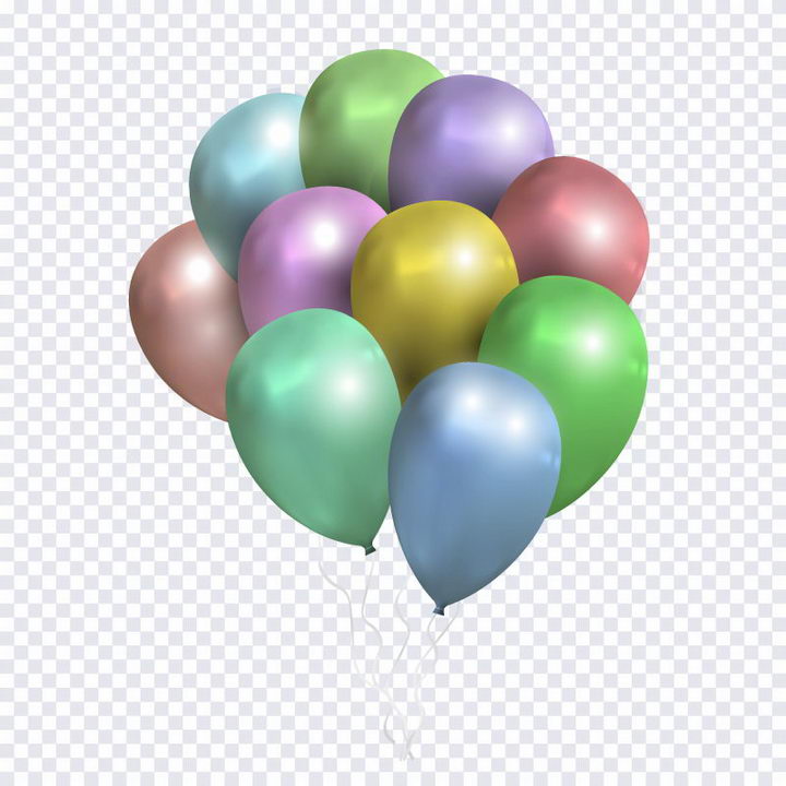 五颜六色的彩色气球装饰免抠png图片矢量图素材