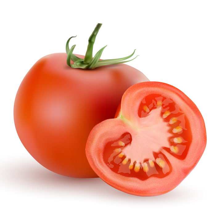 切一半的西红柿番茄美味水果蔬菜图片免抠素材