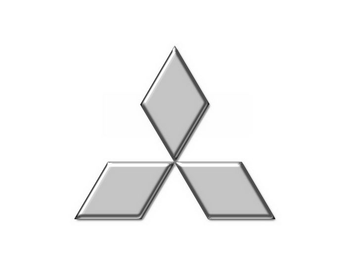 银色三菱汽车标志大全及名字图片免抠素材 标志logo