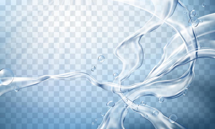 交叉在一起的水流和水珠液体效果图片免抠矢量素材 效果元素-第1张