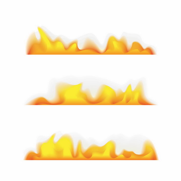 燃烧的黄色火焰火苗png图片免抠矢量素材 效果元素-第1张