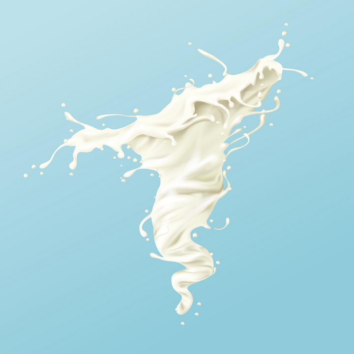 牛奶乳白色液体漩涡效果png图片免抠矢量素材 设计盒子