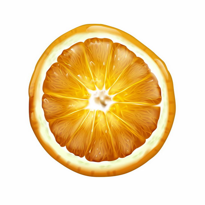 橘子柠檬水果横切面png图片免抠矢量素材