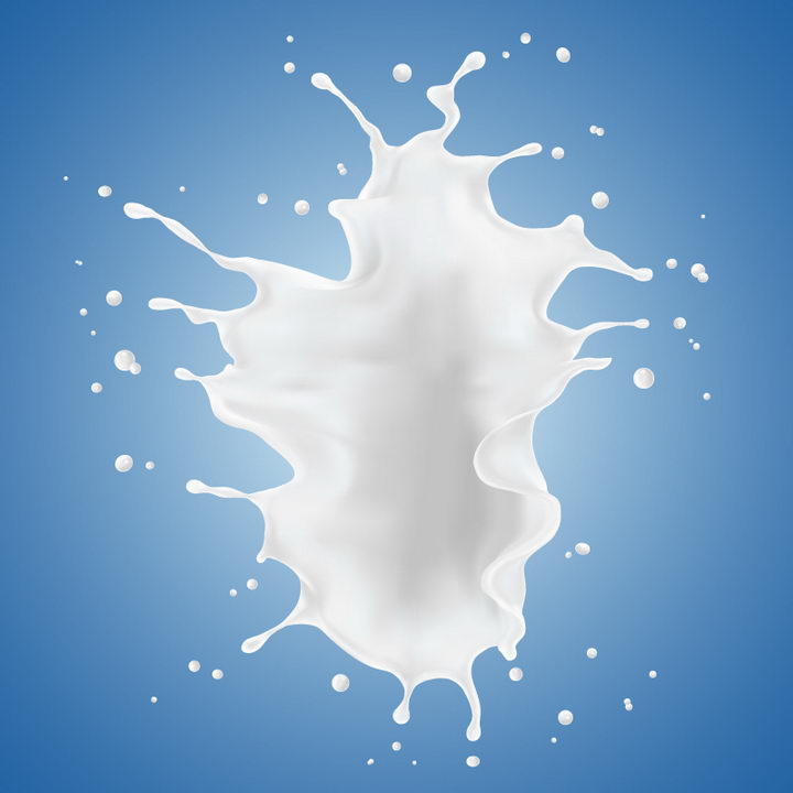 乳白色的牛奶液体飞溅效果png图片免抠矢量素材