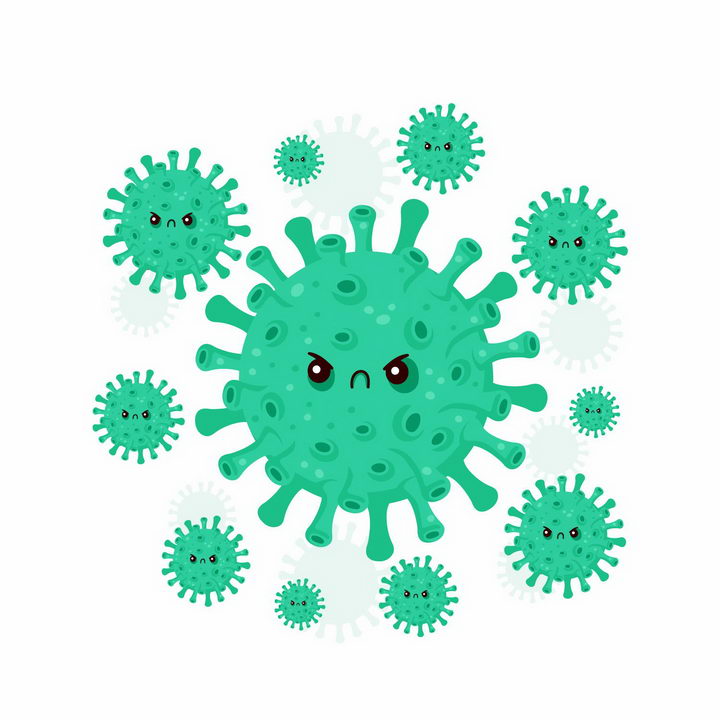 冠状病毒图片卡通可爱图片