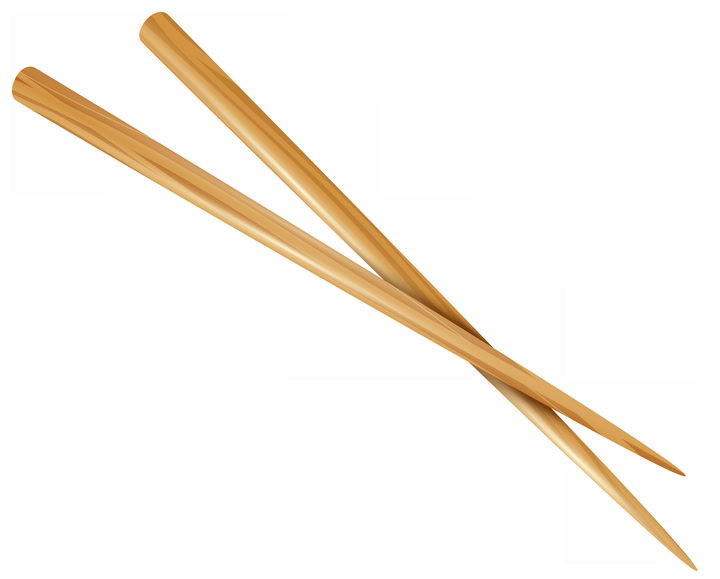 一双木制筷子餐具png图片免抠素材 生活素材-第1张