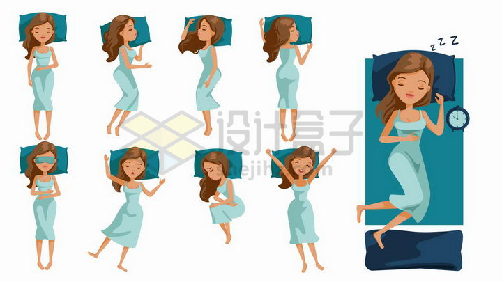 女人睡觉姿势代表性格图片
