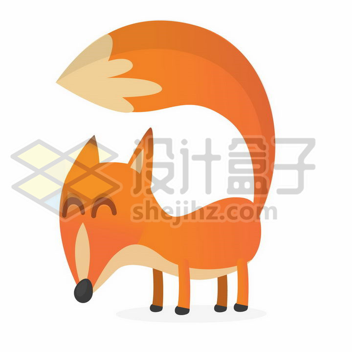 狐狸尾巴怎么画 可爱图片
