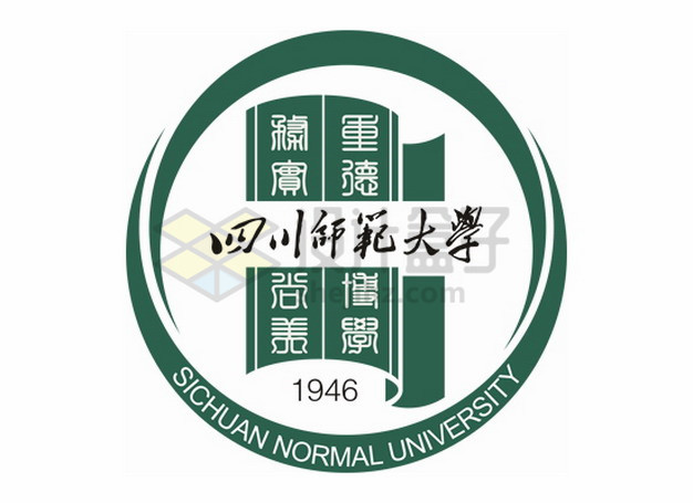四川师范大学校徽logo标志png图片素材 标志LOGO-第1张