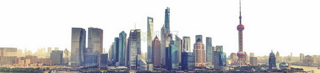 上海陆家嘴城市天际线png图片素材 建筑装修-第1张