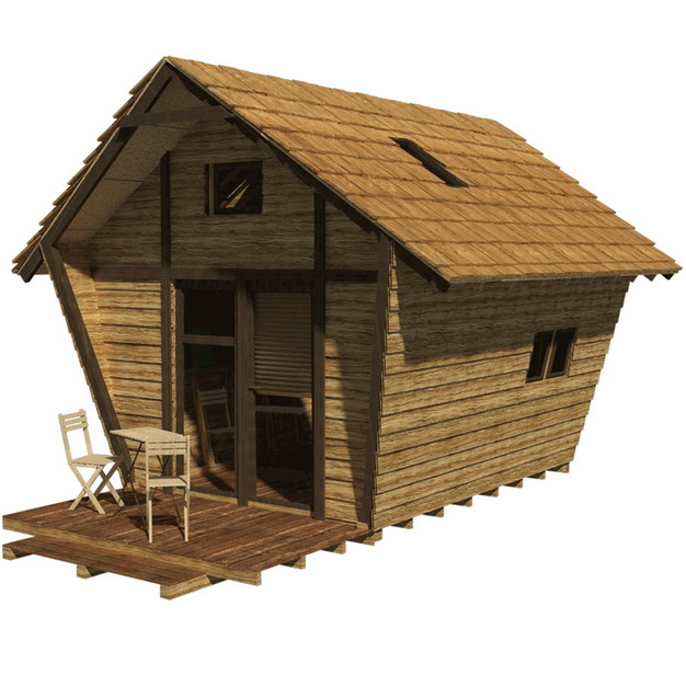小木屋木头房子png图片素材 