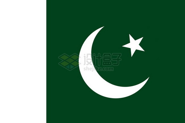 标准版巴基斯坦国旗png免抠图片素材 科学地理-第1张