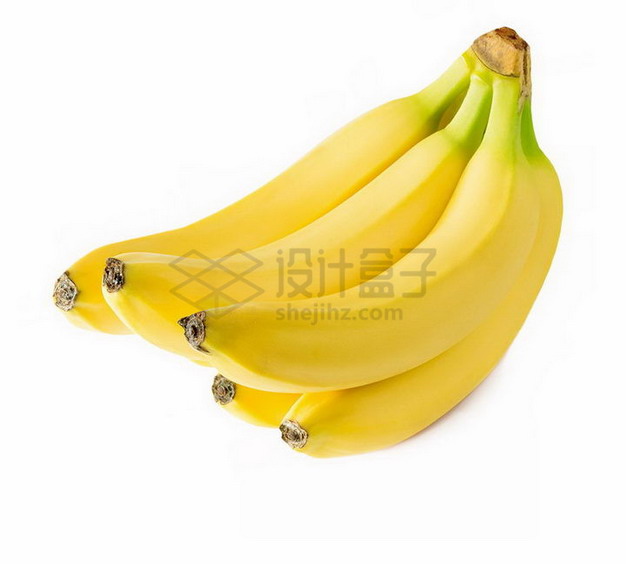 一串5根香蕉北蕉png图片素材 生活素材-第1张