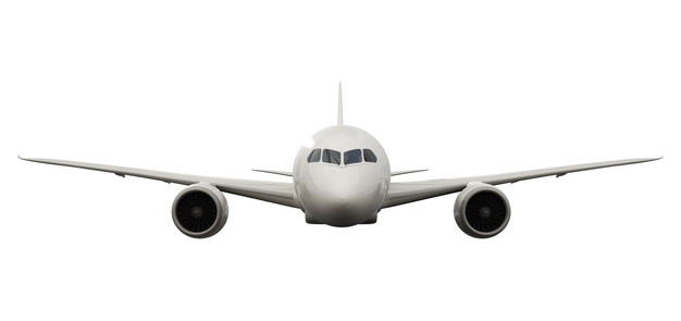 空客A320大中型客机飞机正面图png免抠图片素材 交通运输-第1张