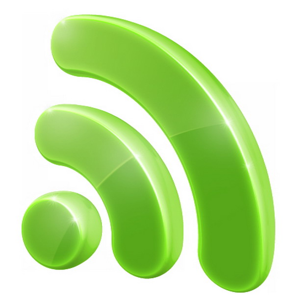 3D立体绿色wifi标志png图片素材676893 IT科技-第1张