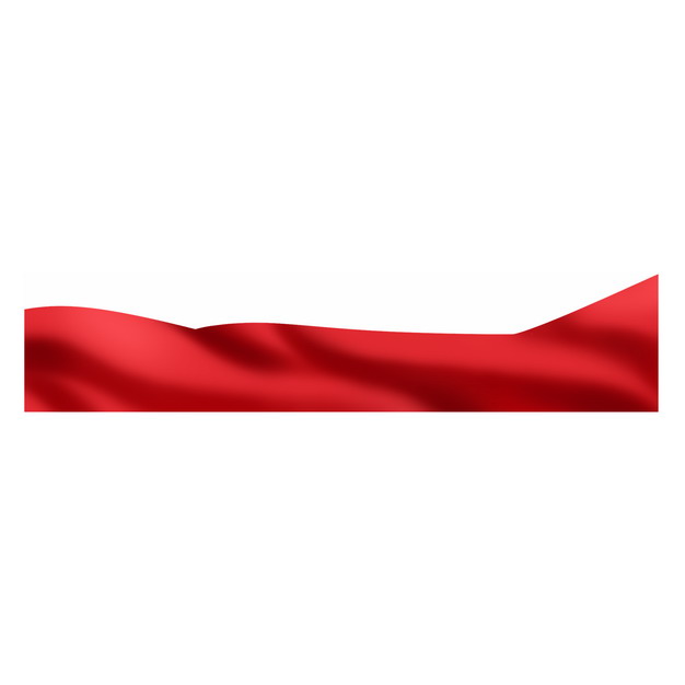 飘扬的红色绸缎面丝绸丝带装饰945295png图片素材 装饰素材-第1张