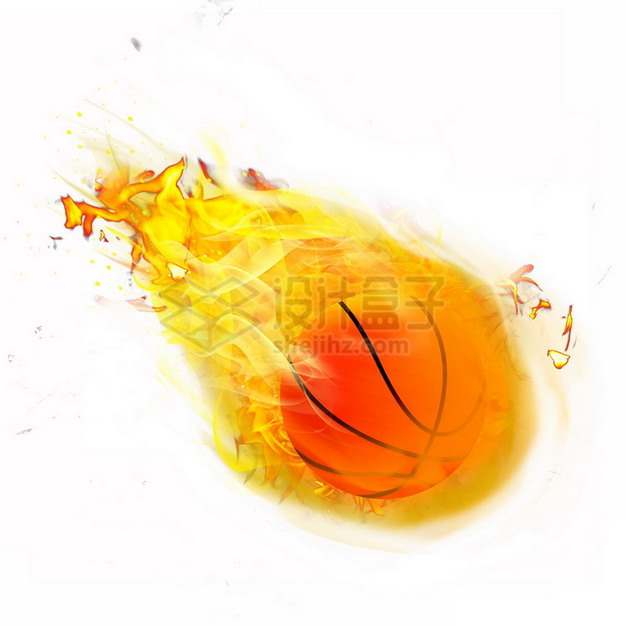 燃烧着火焰的篮球特效果343462png图片素材