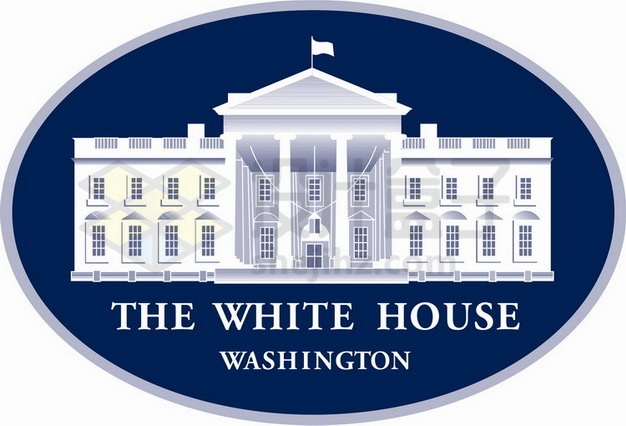 蓝色美国白宫logo徽章标志png图片素材 标志LOGO-第1张