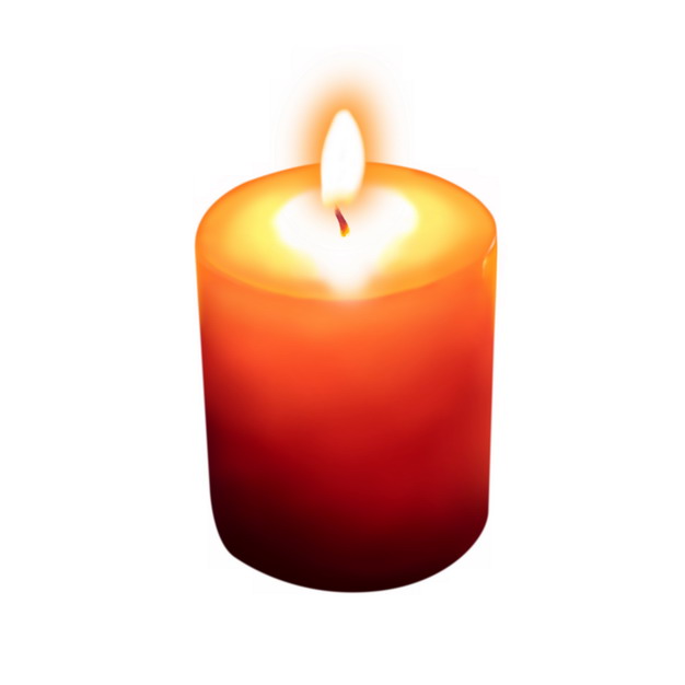 燃烧火焰的红色蜡烛5352594png图片素材
