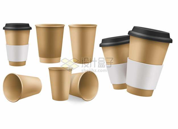 各种纸杯子一次性咖啡杯849173png图片素材