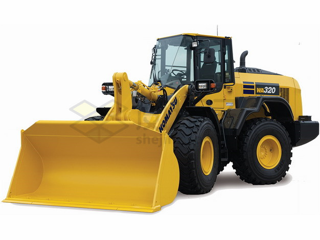 黄色的大型铲车png图片素材 工业农业-第1张