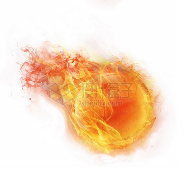 燃烧着火焰的篮球特效果545892png图片素材 效果元素-第1张
