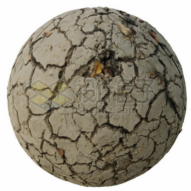高清干裂的泥土块土球裂纹png图片素材 生物自然-第1张