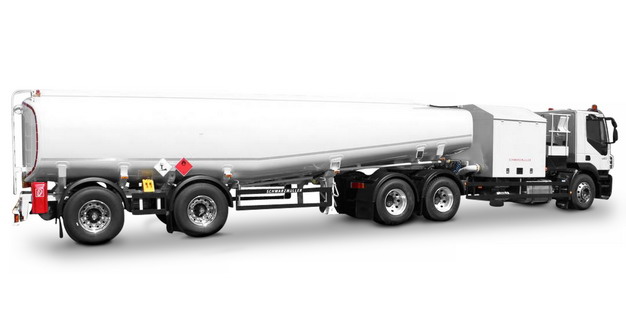 白色加长型槽罐车油罐车危险品运输卡车112338png图片素材