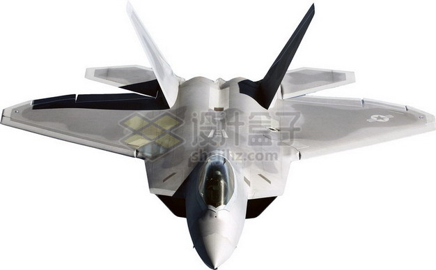 美国空军F22猛禽战斗机标准照png免抠图片素材 军事科幻-第1张