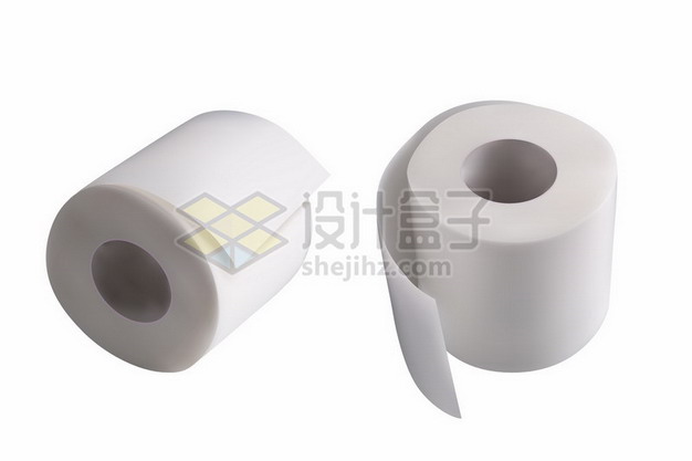 2款逼真的卷纸卫生纸厕纸450262png图片素材 生活素材-第1张