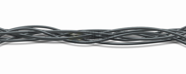 杂乱的黑色电线电缆png图片素材 生活素材-第1张