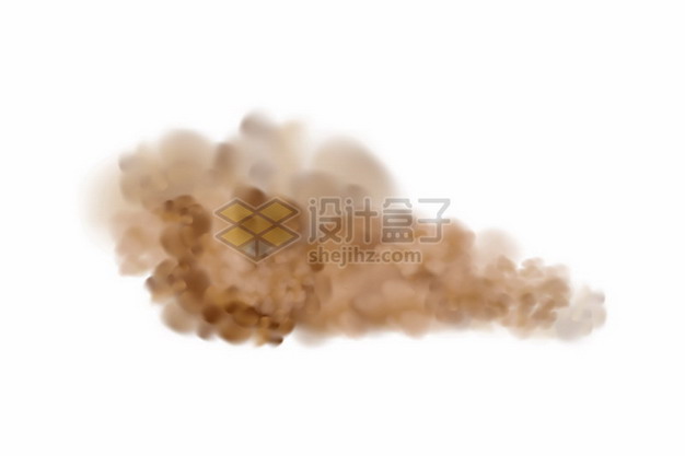 黄褐色的烟雾沙尘暴空气污染云团948379png图片素材 效果元素-第1张