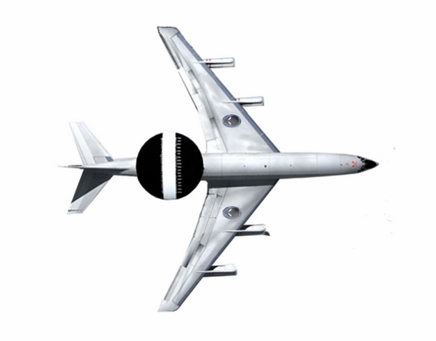 一架银色预警机空军飞机346475png图片素材 军事科幻-第1张