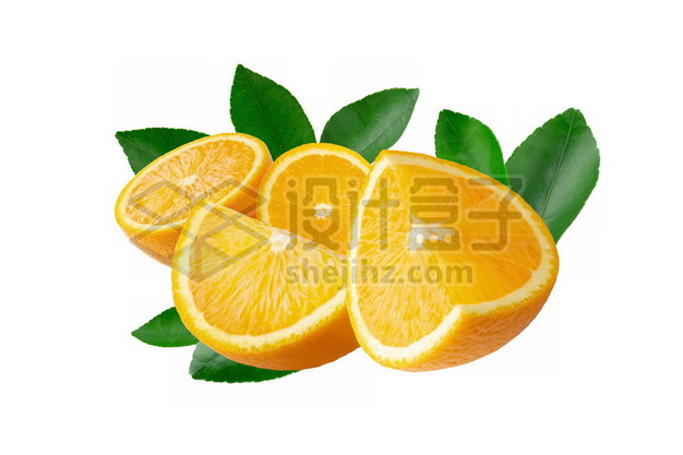 切开的橙子590928psd/png图片素材 生活素材-第1张