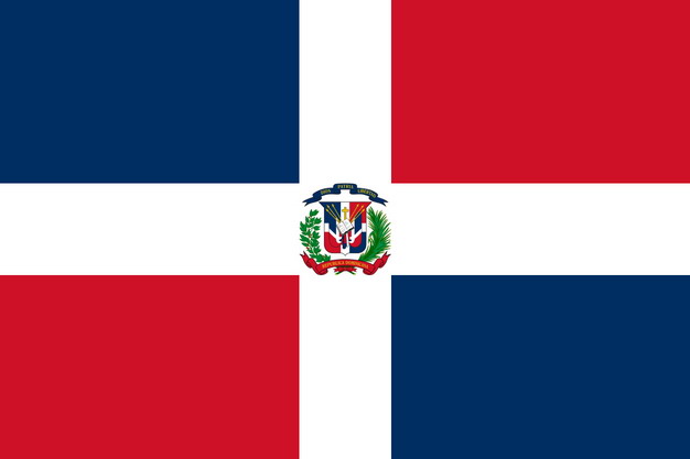 标准版多米尼加国旗图片素材 科学地理-第1张