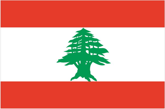标准版黎巴嫩国旗图片素材 科学地理-第1张