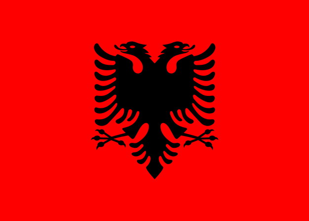 标准版阿尔巴尼亚国旗图片素材 科学地理-第1张