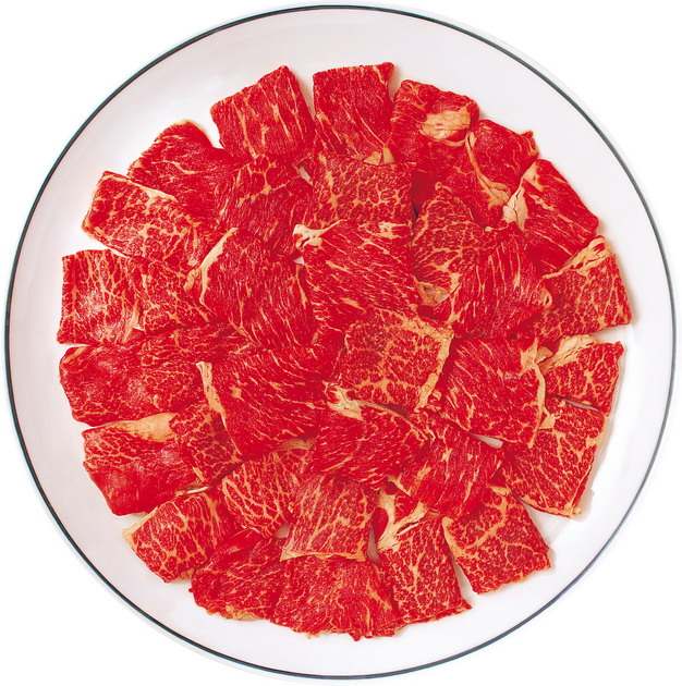盘中的雪花牛肉和牛肉片876348png图片素材