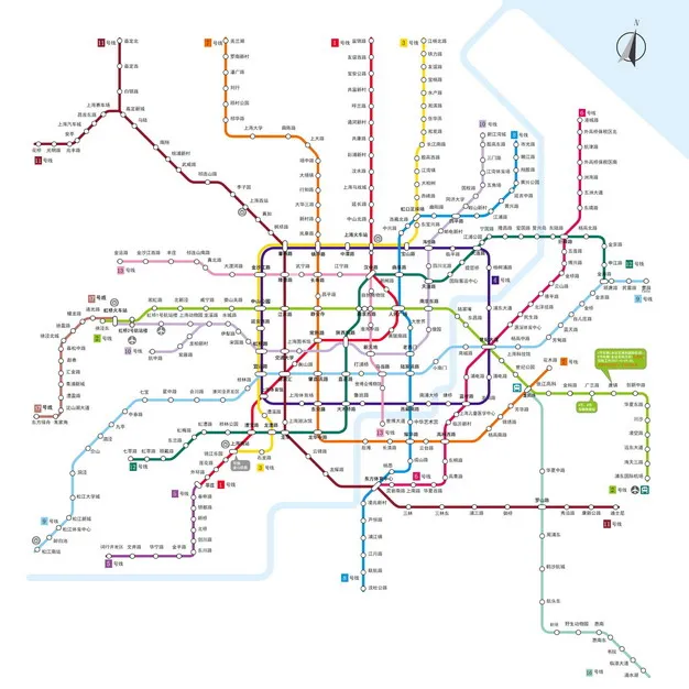 上海地铁线路图图片素材 交通运输-第1张