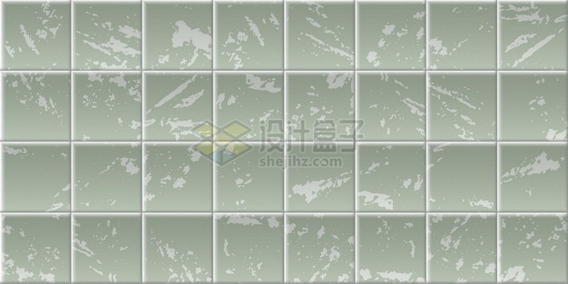 斑驳的绿色方块方格瓷砖贴图641533png矢量图片素材 材质纹理贴图-第1张