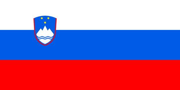 标准版斯洛文尼亚国旗图片素材