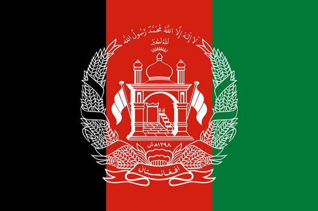 标准版阿富汗国旗图片素材 科学地理-第1张