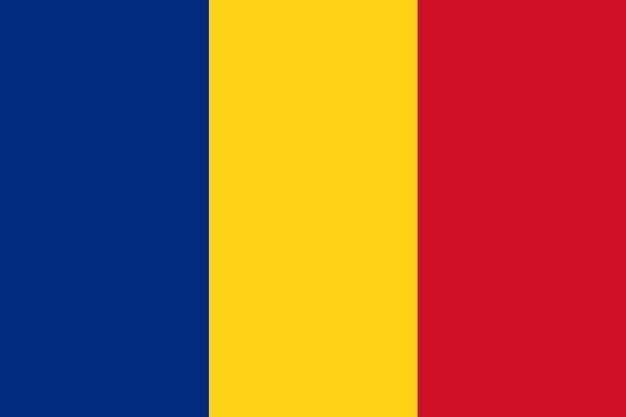 标准版罗马尼亚国旗图片素材