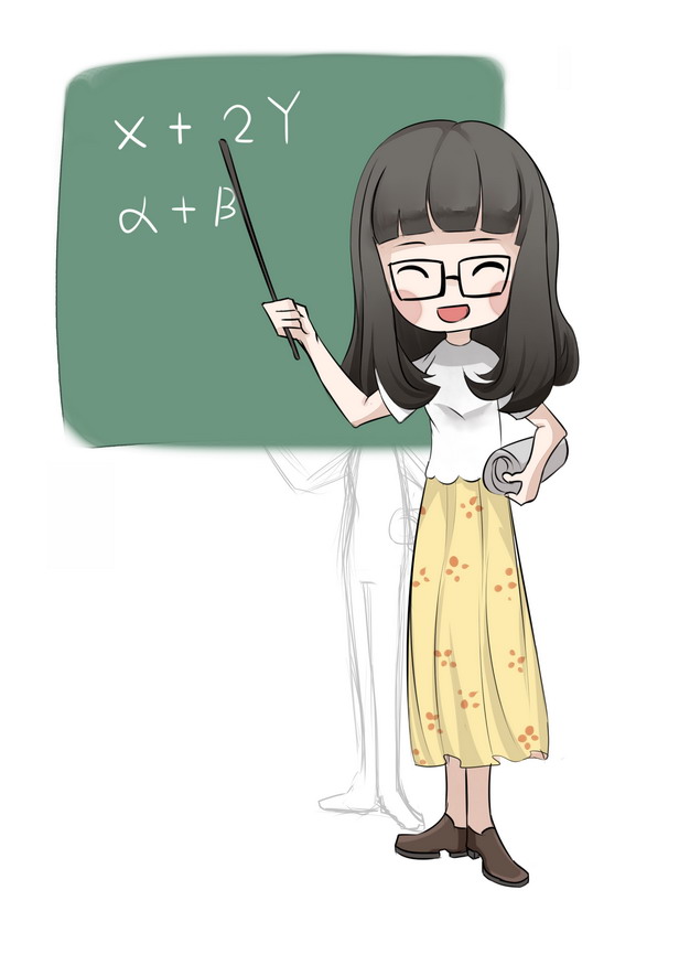 卡通老师正在教学教师节229759免抠图片素材 人物素材-第1张
